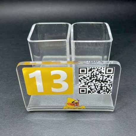 Portatovaglioli in Plexglass Trasparente Personalizzato